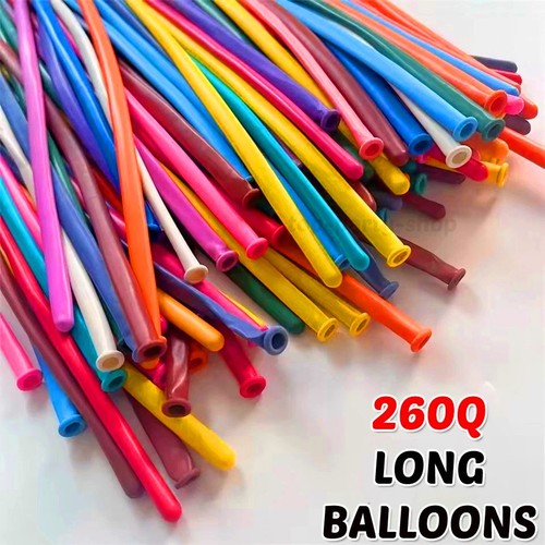 100 palloncini lunghi lisci - lunghi,