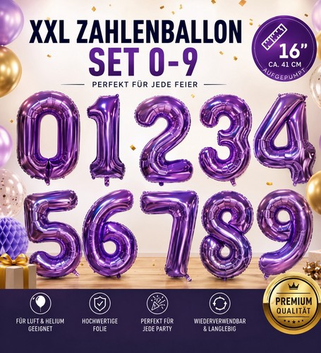 Set palloncini numerici xxl - palloncini,