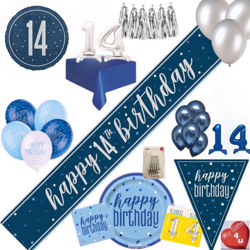 Palloncini argento blu e - blu,