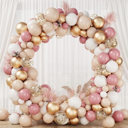Palloncini oro rosa kit - , arco