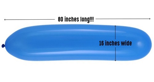 Tubo pastello palloncino - 80",