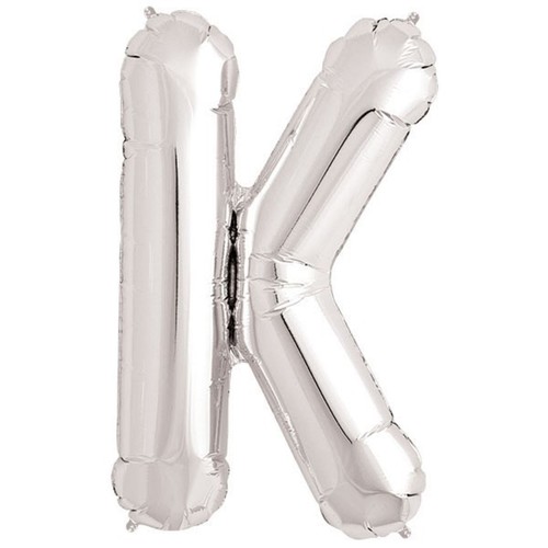 Palloncini argento lettera - argento,