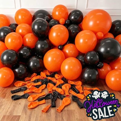 Palloncini halloween arancione - halloween,